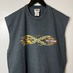 Harley Davidson  Route US 50 Muscle Shirt Vintage Y2K Large L Gray Tank Top Photo 14