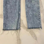 Hollister  Ultra High Rise Mom Jeans Raw Hem Distressed Patch Work Womens Size 1R Photo 1