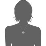 “Mom I Love You” Love Heart Necklace, 18" Special Jewelry Silver Photo 3