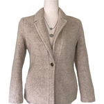 Vintage Prestige of Boston oatmeal Wool Jacket or Blazer Tan Size 6 Photo 0