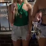 NBD  emerald green wrap neck bodysuit Photo 5