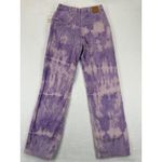 Free People We The Free Tie Dye Corduroy Pants Women Size 26 Purple Beige Photo 12
