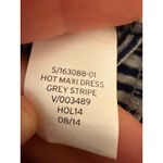 Gap Grey Stripe Hot Maxi Dress Tank Style Elastic Waist Size Medium Womens Photo 8