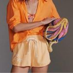 Anthropologie Daily Practice Peach Orange For Love Jersey Knit Shorts S Photo 0