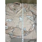 ZARA cat print silky ‘fashion pajama’ blogger favorite blouse top, size small Photo 14