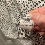 J.Crew Cute leopard print ruffle neck button front semi sheer sleeveless blouse Photo 5