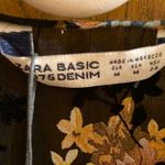 ZARA NWT  Ruffle Floral Blouse Size Medium Multicolored Photo 2