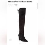 Adrienne Vittadini  Nilson Over The Knee Stud Zipper Tie Suede Boots Size 7 Photo 10