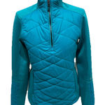 Sunice Daisy Hybrid Thermal Stretch 1/2 Zip Pullover Quilted Outdoor Golf Sporty Blue Size M Photo 0