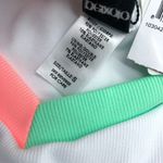 Peixoto Jolie Bikini Bottom Cutouts Ribbed Colorblocked Pink Green White S Photo 5