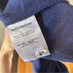 Reformation  Rowen Square Neck Smocked Linen Dress  Danube Blue Photo 11