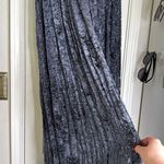 Vintage 90s crushed velvet burnout maxi skirt Blue Size M Photo 11