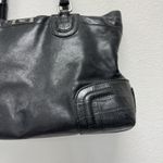 TUMI Black Leather‎ Purse Large Work Photo 2