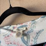 Westbound  Multicolor Paisley Lace-Up  neck Top petite large Photo 2