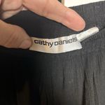 Cathy Daniels Cathy Daniel Women's Boho Long black white floral Tiered Midi Flowy Skirt Large Photo 8