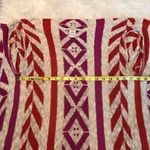 American Rag Aztec pattern open front fringe cardigan sweater Large colorful Photo 8