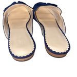 Crown & Ivy  Galle faux blue suede slip on flats size 9 Photo 2