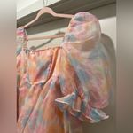 SheIn Pastel Rainbow Puff Sleeve Tulle Fairy Princess Costume Cosplay Mini Dress - LP Photo 6