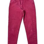 ZARA  Trafaluc Sz 6 Jeans Denim Wear High Rise Tapered Leg Mom Cranberry Women’s Photo 0