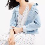 Loft Spaghetti Strap Swiss Dot MIDI Dress Photo 1