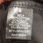 Beige botany black short sleeve T Photo 6