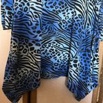 Premise FINAL MARKDOWN  Blue and Black Abstract Top XXL Photo 2