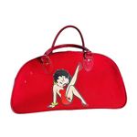 Betty Boop  Red‎ Y2K Satchel Duffel Overnight Canvas Bag for Travel Vacation Photo 1