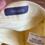Gloria Vanderbilt  Jeans Pastel Yellow Straight Leg Amanda Womens 14 Photo 8