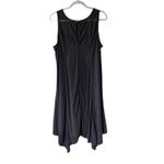 Torrid Swing Tent Dress SZ 2X Charcoal Gray Sleeveless Lace Yoke Handkerchief Photo 5