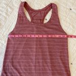 Lululemon  Love Tank Pleated Short Serve Stripe Heathered So Merlot White Size 4 Photo 10
