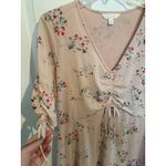 LC Lauren Conrad Pink Floral Mini Dress Size Medium Coquette Fairycore Whimsical Easter Spring Photo 2