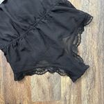ZARA Black Open Back Semi-Sheer Bodysuit Lingerie Size Medium NEW w TAGS Photo 3