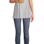 Time & Tru Maternity Sleeveless Smock Top Size Small 4-6 Gray New Photo 3