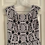 Tiana B Black/White Scoop Neck Cap Sleeve Dress size 8 Photo 2
