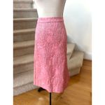 Vintage 60s Handmade Pink Metallic Brocade Midi Pencil Skirt Barbie Size XL Photo 1