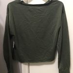 Long Sleeve Crop Top Green Size L Photo 1