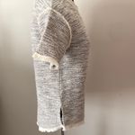 The Limited top shirt Textured Fringe Trim Knit shirt sleeve oversized medium Photo 2