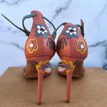 Valentino Garavani Valentino antique rose floral-appliquéd leather ankle strap sandal IT 39 US 9 Photo 5