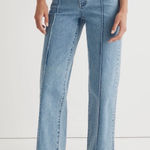 Madewell The Perfect Vintage Wide Leg Jeans High Rise Light Wash Size 30 Photo 0