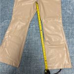 Abercrombie & Fitch NWT Beige Faux Leather Pants Size Short 28 Waist or Size 6 Photo 5