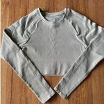 Aerie  Offline Grey Athletic Crop Top Size S Photo 0