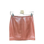 Free People Modern Femme Vegan Leather Skirt Cognac Brown Tan Size 0 Photo 2