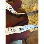 Daisy Fuentes Women's Long Sleeve Tee S Red Gold Tie-Dye Photo 4