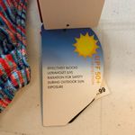 TYR Womens Quake Brooke Bikini Top Strappy Geometric Blue Orange S 4/6 Photo 3