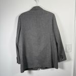 Everlane  Oversized Blazer Grey Herringbone Wool Career Office Womens 12 Photo 5