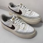 Nike Sneakers Womens 8.5 Leopard White Court Vision Alta Platform Shoes DO2791 Photo 0