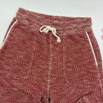 Faherty  Seabrook Jogger Sweatpants Whitewater Red Herringbone High Rise Photo 4