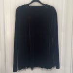 Notations  Women’s Black‎ Lace & Velvet Whimsigoth Dark Romantic Beaded Top XL Photo 6