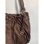 Brighton  Bronze Metallic Leather Shoulder Purse Photo 8