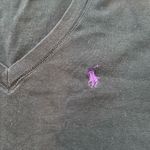 Ralph Lauren  sport black short sleeve 100% cotton t-shirt size large with purple Photo 1